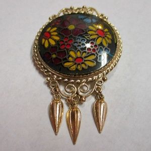 Vintage Whiting and Davis Costume Brooch